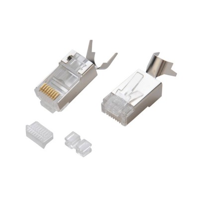 Manufacturing Transparent Cat6a Cat7 Rj11 Rj45 Modular Plug Cable Connector